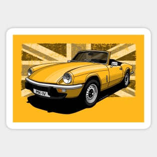 The amazing british dreaming roadster! Sticker